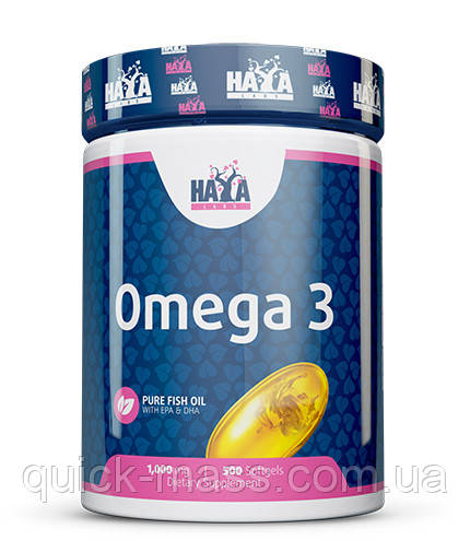 Омега-3 HayaLabs Omega 3 1000 mg 500 caps, фото 1