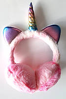 Хутряні навушники Fashion Рожеві (МЕХ106)