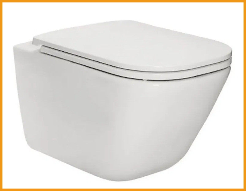 Подвесной Унитаз Roca Gap A34H47000 с Тонкой Крышкой Soft-Close Slim ...