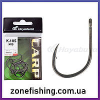 Коропові гачки Hayabusa K-1XS NRB №6 (10шт) с тефлоновим покриттям (матові) - потовщені