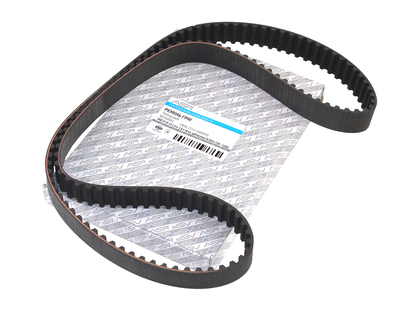 Ремінь ГРМ ВАЗ 2110-12 1,5 л, 1,6 л 16 кл. зубчастий (9,525 х 136 — 1295) кор. уп.