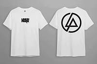 Біла футболка Linkin Park Logo білі футболки Лінкін Парк унісекс