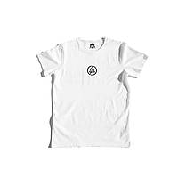 Белая футболка Linkin Park Minimal Logo Линкин Парк белые футболки унисекс