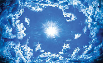 Фотошлях флізелінові 312x219 см Consalnet Сонце та хмари (2306VEXXL) Найкраща якість