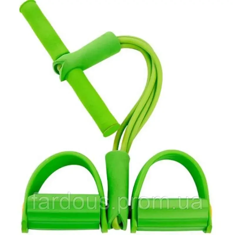 Универсальный эспандер для мышц ног, рук и груди (Зеленый) - фото 2 - id-p1774894706