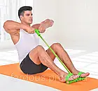 Універсальний еспандер для м'язів ніг, рук і грудей (Зелений), фото 4