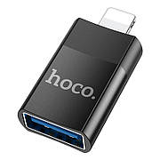 Перехідник (адаптер) Hoco UA17 Lightning - USB Чорний (UA17-Lightning)