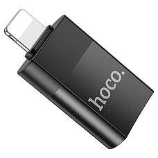 Перехідник (адаптер) Hoco UA17 Lightning - USB Чорний (UA17-Lightning), фото 4