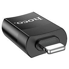 Перехідник (адаптер) Hoco UA17 Lightning - USB Чорний (UA17-Lightning), фото 5