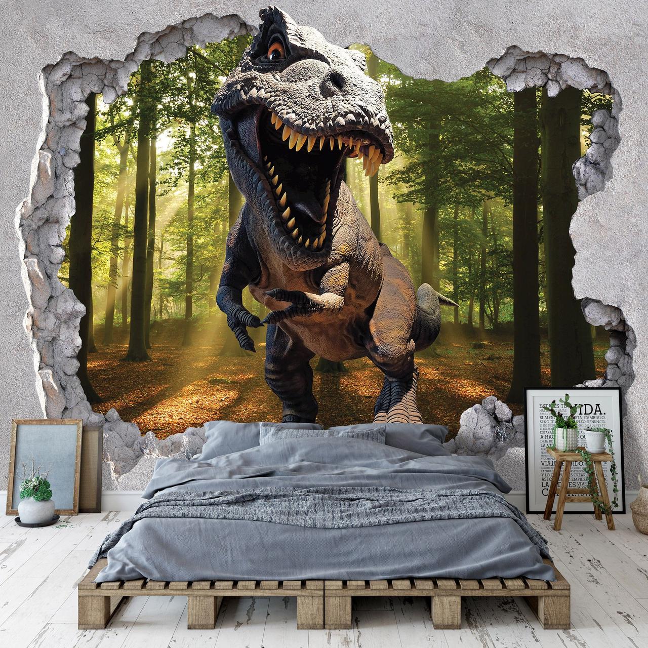 Флізелінові фотошпалери 3д 416x290 см Динозавр (11034VEXXXXL) Найкраща якість, фото 1