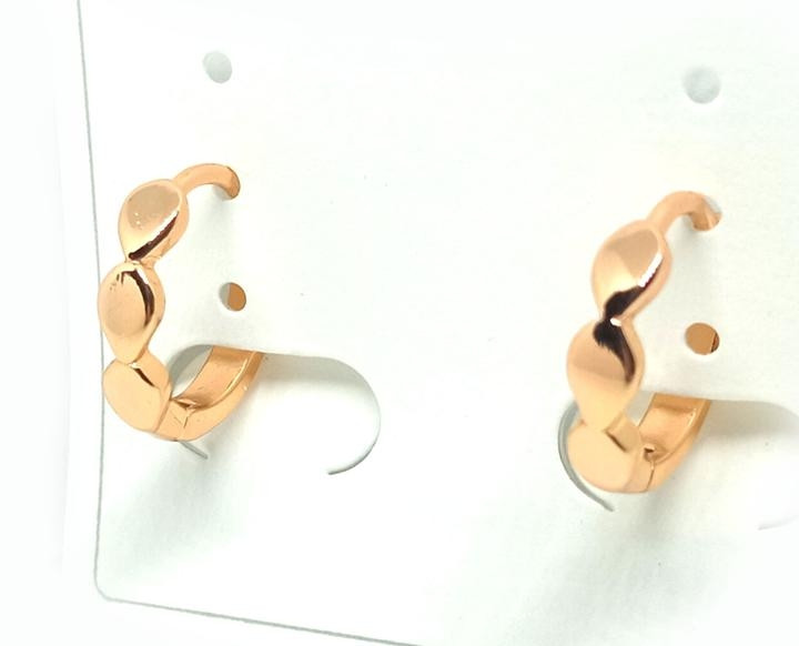 Сережки жіночі золотистого кольору, фото 1