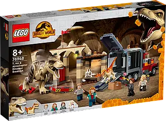 Конструктор LEGO Jurassic World Втеча тиранозавра і атроцираптора ЛЕГО  76948
