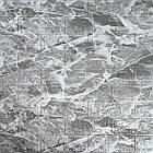 Самоклеюча 3D панель мармур чорний в рулоні 700мм*20м*3мм, фото 2