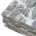 Самоклеюча 3D панель мармур чорний в рулоні 700мм*20м*3мм, фото 4