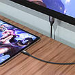 Кабель (перехідник) Hoco UA16 Type-C - HDMI 4K 2 м Чорний/ Сірий (UA16), фото 7