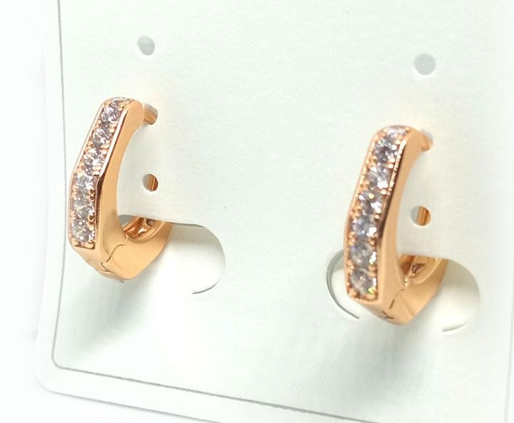 Сережки зі стразами жіночі, фото 1