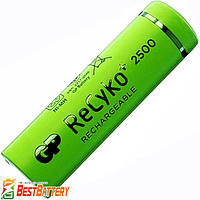 Аккумуляторы АА GP ReCyko+ 2500, 2450 mAh поштучно, Ni-Mh, RTU. Цена за 1 шт.