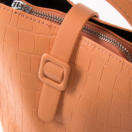 PODIUM Сумка Жіноча Класична віск-шкіра FASHION 01-05 19160-1 orange, фото 2