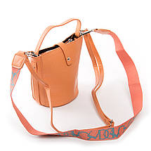PODIUM Сумка Жіноча Класична віск-шкіра FASHION 01-05 19160-1 orange, фото 3