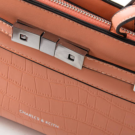 PODIUM Сумка Жіноча Класична віск-шкіра FASHION 01-05 7136 orange, фото 3