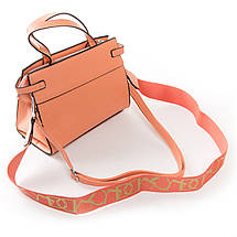 PODIUM Сумка Жіноча Класична віск-шкіра FASHION 01-05 7136 orange, фото 4