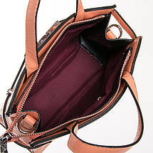 PODIUM Сумка Жіноча Класична віск-шкіра FASHION 01-05 7136 orange, фото 5
