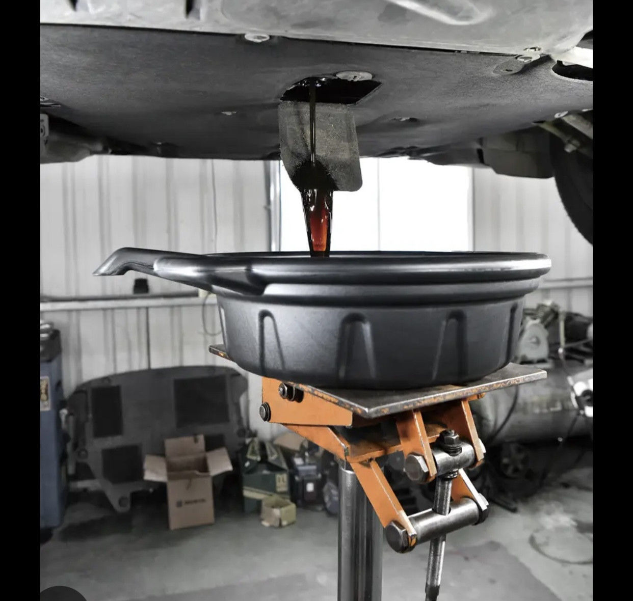 Піддон для зливу відпрацьованого масла, антифриза тосолу води (ємкість) пластикова 16л G.I. KRAFT HM-16L, фото 1