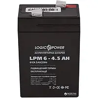 Акумулятор для ДБЖ LogicPower 6V 4.5Ah (LP3860) AGM