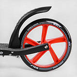 Двоколісний алюмінієвий самокат Best Scooter W-18342 Чорно-червоний, фото 6