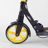 Двоколісний алюмінієвий самокат Best Scooter 20787 Shark чорно-жовтий, фото 6