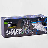 Двоколісний алюмінієвий самокат Best Scooter 20787 Shark чорно-жовтий, фото 9