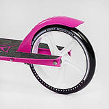 Двоколісний алюмінієвий самокат Best Scooter 42011 Shark Біло-малиновий, фото 7