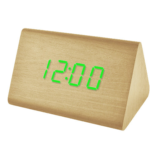 Годинник мережевий VST-864-4 зелений, (корпус жовтий), USB