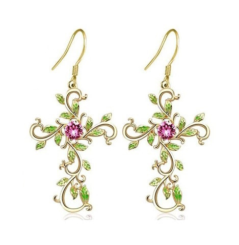 Сережки з фіанітами Liresmina Jewelry Сукні розкішними фіанітами ААА 3.0 см сріблясті