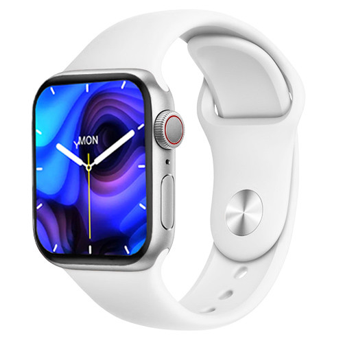 Smart Watch AK99, 44 mm Aluminium, голосовий виклик, white