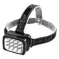 Ліхтар налобний Luxury 1837-12LED, Li-Ion акумулятор, ЗП 220V