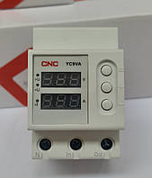Модульне однофазне реле контролю напруги YC9VA, AC230В, 63А CNC