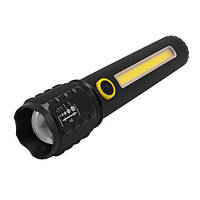 Ліхтар C72/C82-P50+COB, Li-Ion акум., zoom, ЗП mircoUSB, Box