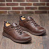 Кросівки Чоловічі Шкіряні Коричневі, фото 6