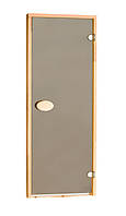 Скляні двері для сауни і лазні Pal 70x190 матові (бронза) 6 мм