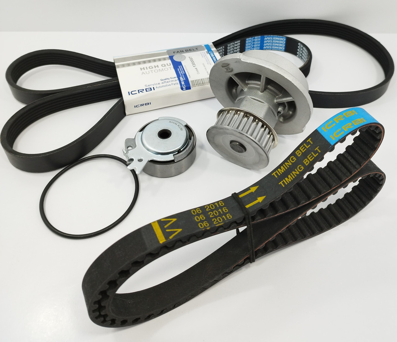 Комплект ременя ГРМ Авео 1,5+ремінь генератора CRB Корея, фото 1