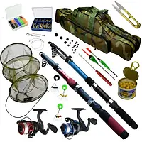 Рибальський набір Margrom 644 (2 вудки, 2 котушки з жилкою, сумка, аксесуари)
