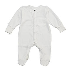 Чоловічок з кишенькою світло молочний Simple Minikin Інтерлок ( в розмірах)