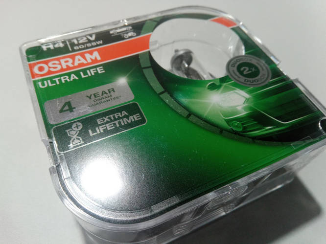 Купить Лампа OSRAM H4 12v 60/55-43 Ultra Life (64193 ULT) пара ...