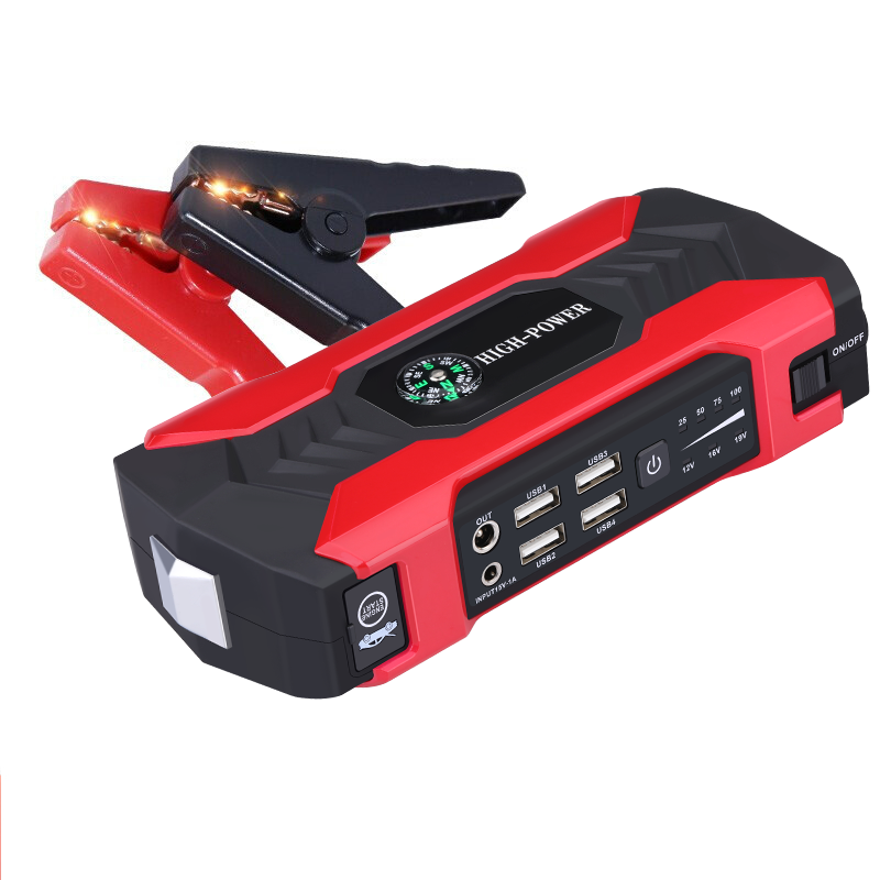 Пусковий пристрій, бустер, Jump Starter J12 28000 mAh, червоний, фото 1