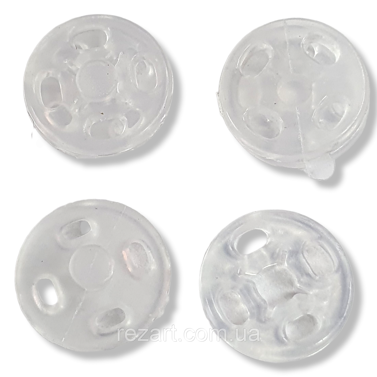 Кнопка пришивна прозора 10 мм (50 шт. паковання) Туреччина ( пластик)