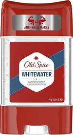 Чоловічий гелевий дезодорант-антиперспірант стик Old Spice Whitewater прозорий 70 мл, 48 годин