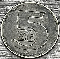 Монета Польши 5 злотых 1976-85 гг