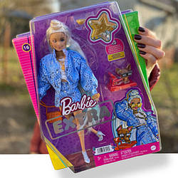 Кукла Barbie Extra Fashion Doll with Platinum Blonde Hair and Pet Chihuahua (HHN08)