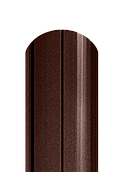 Штакет напівкругла довжина 1 м уцінка 8019 МАТ (темно-коричневий)